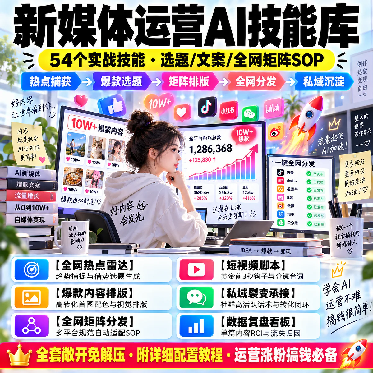 新媒体运营 AI 技能库