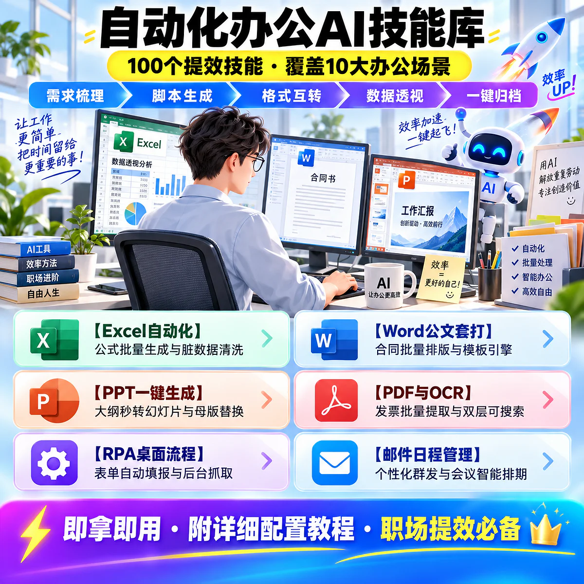 自动化办公 AI 技能库