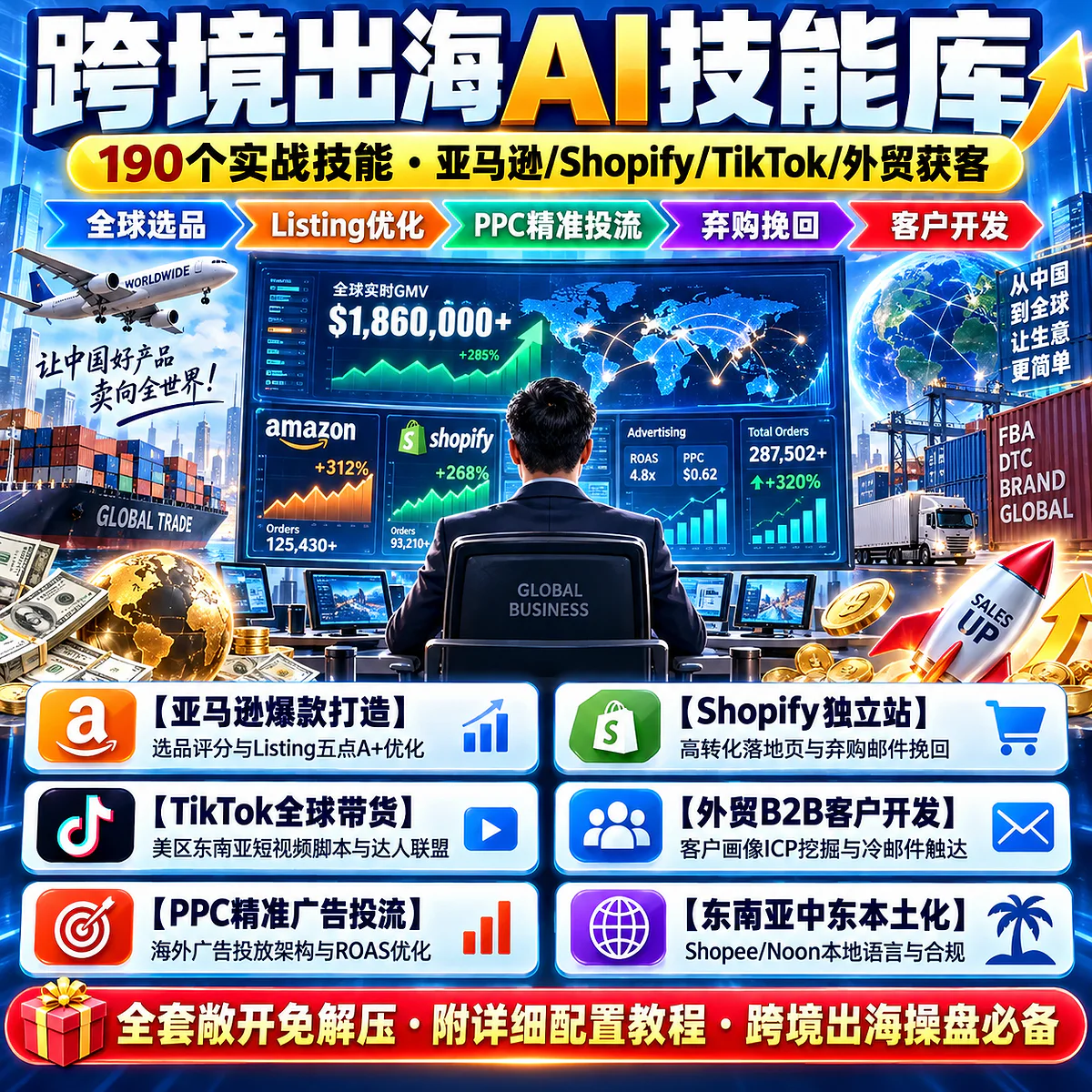 跨境电商与外贸出海 AI 技能库